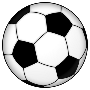 A soccer ball, click on the screen to continue to the main page
